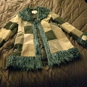 Vintage Blue Suede Playboy Jacket